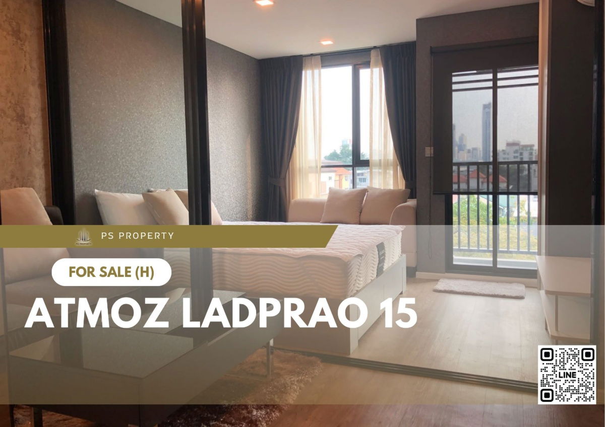 รูป ขายด่วน ✨ Atmoz Ladprao 15 ✨ เฟอร์นิเจอร์ และ เครื่องใช้ไฟฟ้าครบ ใกล้ MRT ลาดพร้าว - รูปที่ 1/11