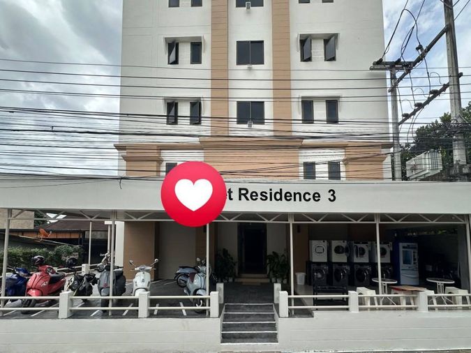 Apartment for sale, 86 rooms, prime location, corner, on 2 roads, near Rajabhat University, Central Festival shopping mall