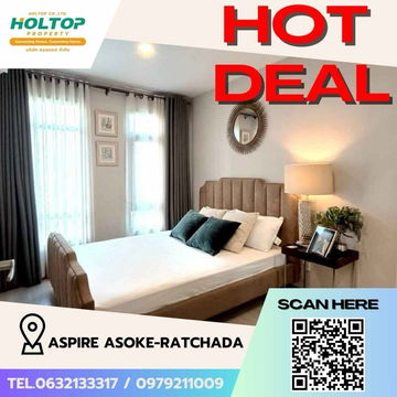 #Z1567 ให้เช่าคอนโด Aspire Asoke-Ratchada 
