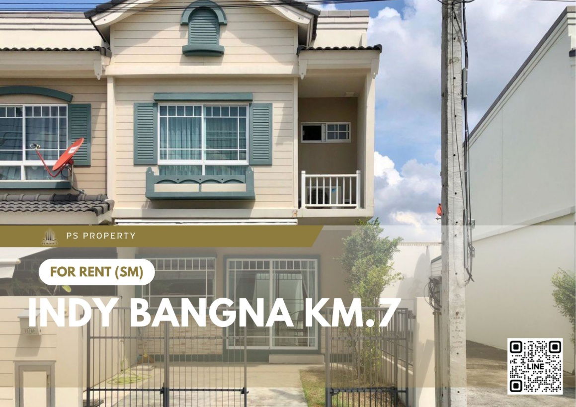 picture Townhouse for rent ✨ Indy Bangna Km.7 ✨ 2 bedrooms, 3 bathrooms, fully furnished and equipped with appliances - 1/12