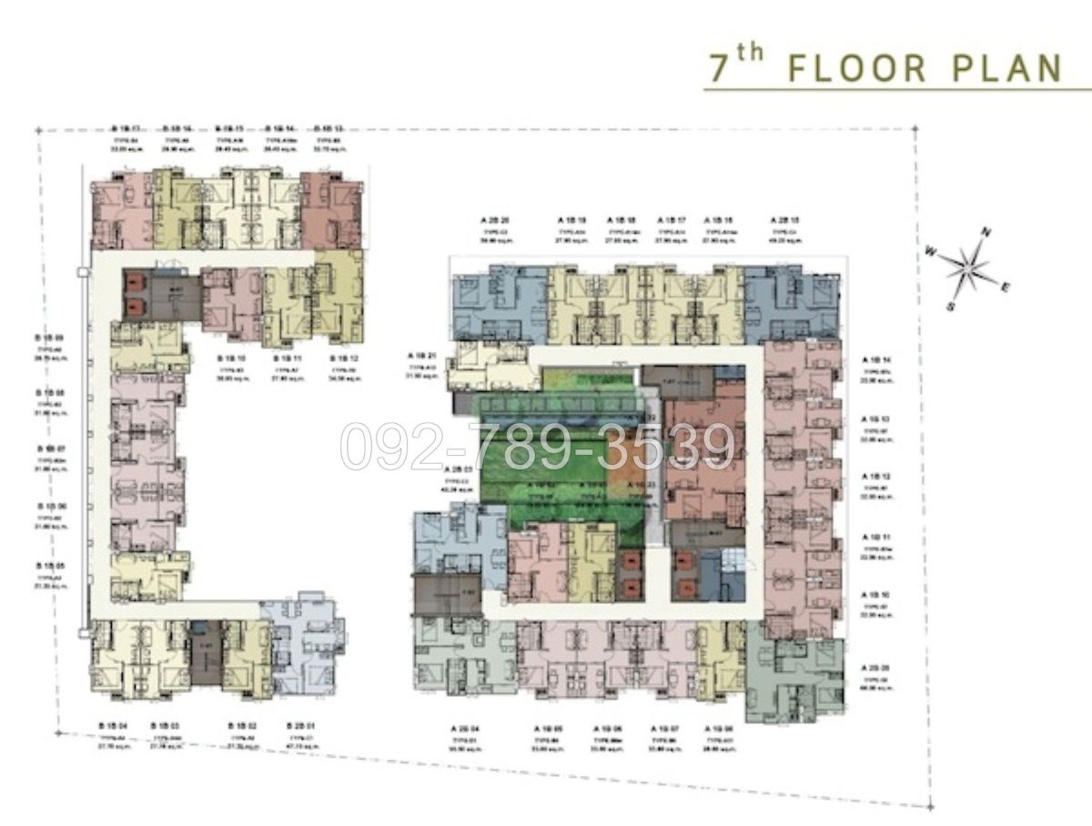 picture Centric Ari Station Condominium for Sale 7th floor garden view - 10/17