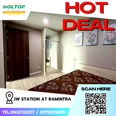 Condos for rent Sarasas Witaed Minburi School : #Z1563 Condo for rent JW Station At Ramintra