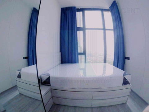 🚩 For Rent Condo THE LINE SUKHUMVIT 101 Building 1, Floor 19,1 bed room, Room size 28.00 sqm