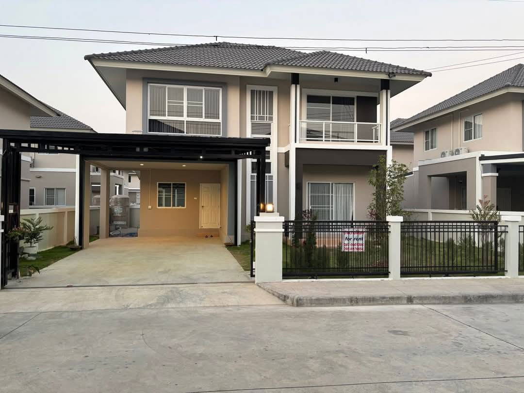 picture For rent: 2-storey detached house, Kanchanakanokville 14 project, San Kamphaeng. No flooding. New house, no one has ever lived in it. All electrical a - 1/10