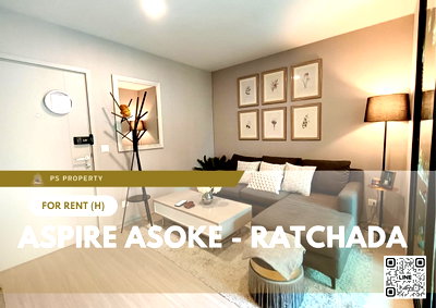 Condos for rent : For rent 📍 Aspire Asoke - Ratchada 📍 Fully furnished and equipped with electrical appliances, near MRT Rama 9