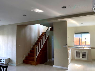 Houses for sale MRT Kalantan : 🚩 For Sell Twin house PASSORN PRESTIGE LUXE PATTANAKARN 2-story 3 bedroom 2 bathroom