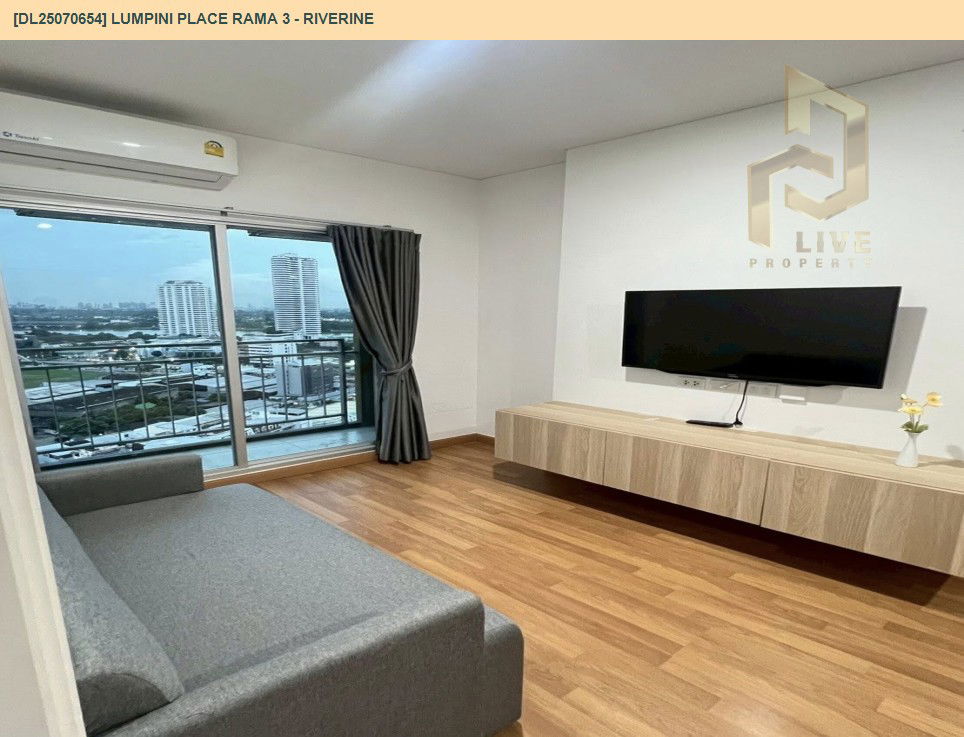 picture DL25070654 Condo for rent, Lumpini Place Rama 3 - Riverine near -, ready to move in, call urgently 0656133286 LineID @534wlwof - 4/11