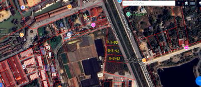 Land for sale Lieb Tang Rodfai : Beautiful land for sale, next to the 4 Regions Floating Market, Pattaya, 392 sq.w., 3 plots, next to the railway road