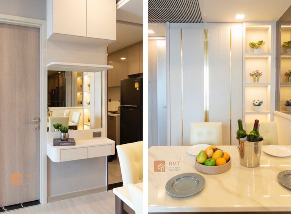 รูป Call : 095-254-6826 Condo One 9 Five Asoke-Rama 9 แบบ 2 ห้องนอน 2 ห้องน้ำ ชั้นสูง ห้องใหม่ ตกแต่งครบ - รูปที่ 5/13