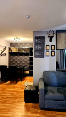 Condos for rent : P1098 Condo for rent Lumpini Ville Pranangklao-Riverview, 2 bedrooms, beautiful room with washing machine, ready to move in.