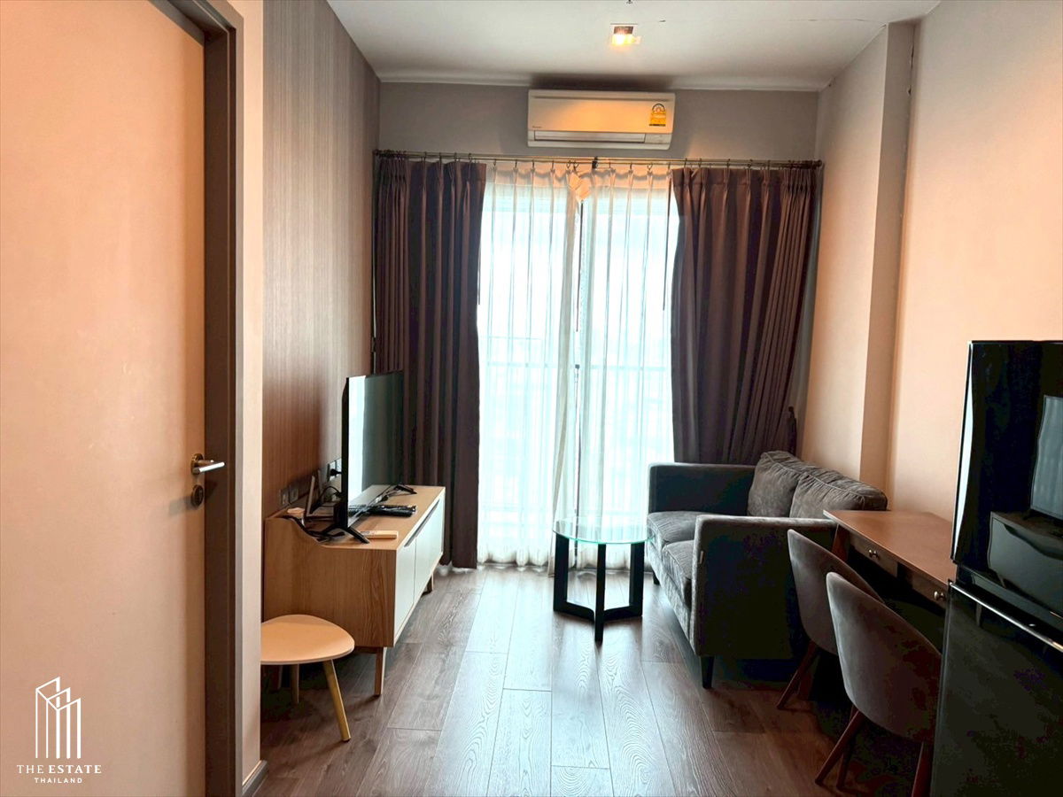picture Condo for RENT Whizdom Avenue Ratchada-Ladprao High floor 20+ city view, beautifully decorated, electrical appliances, fully furnished, near MRT,  - 7/8