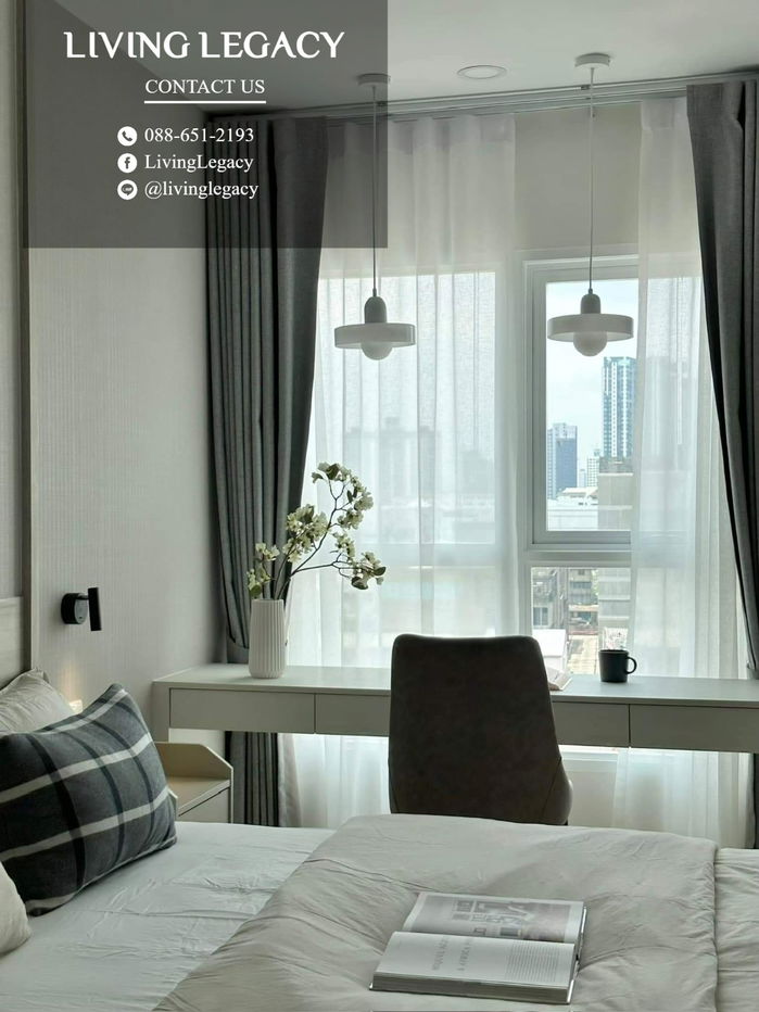picture SMO3EY Condo For Rent Supalai Veranda Ramkhamhaeng 28 Sq.M. Floor 7 Building A line id : @livinglegacy - 7/9