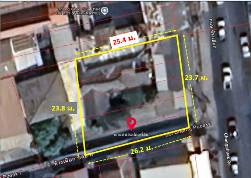 รูป ขาย ที่ดิน ทำเลทองใจกลางเมืองโคราช ติดถนนช้างเผือก  เนื้อที่  1 งาน 51 ตรว ผังเมืองสีชมพูประเภทชุมชน ย่านเศรษฐกิจสำคัญของโคราช - รูปที่ 3/12