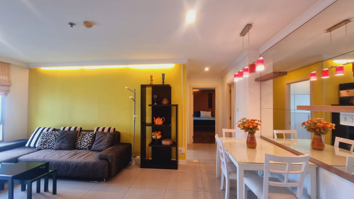 picture For rent: Lumpini Place Rama 9, 2 bedrooms,only 27,000 baht fully furnished (with washing machine) )Corner room,near MRT Rama 9, near Central Rama 9 - 7/9