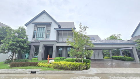 🔥ขายบ้านตัวอย่าง‼️  บ้านเดี่ยว 8/5  โครงการสราญสิริ เทียนทะเล30 สไตล์ MODERN FARMHOUSE ในทำเลศักยภาพใกล้ทางด่วน รายล้อมด้วยสิ่งอำนวยความสะดวกครบครัน 