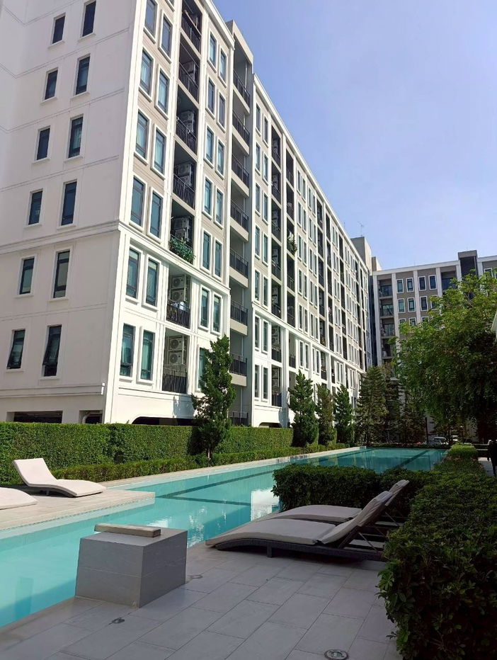 picture For rent !!!  Aspire Asoke-Ratchada | 18K. per month | 35 sq.m.  1Bed 1Bath  3rd Floor - 19/20