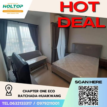 #S4151 ให้เช่า Chapter One Eco Ratchada-Huaikwang