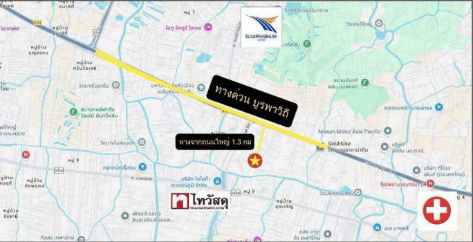 รูป ขาย โรงงานพร้อมที่ดิน  7-1-49.5 ไร่ บางนา กม.19 ผังสีม่วง ใกล้ทางด่วน เเปลงสวยมาก - รูปที่ 6/6