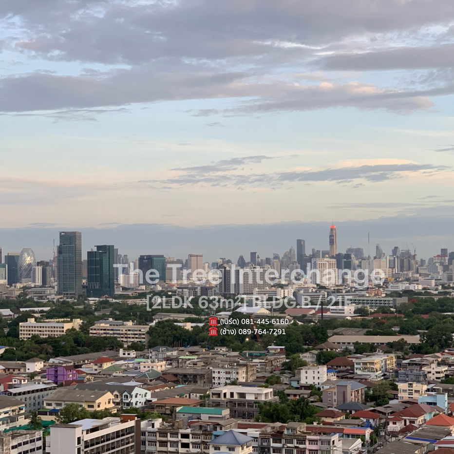 รูป The Tree Interchange  63 ตรม,  2 ห้องนอน, ชั้น 21  ทำเลดี วิวสวย ใกล้รถไฟฟ้า mrt บางโพ - รูปที่ 17/21