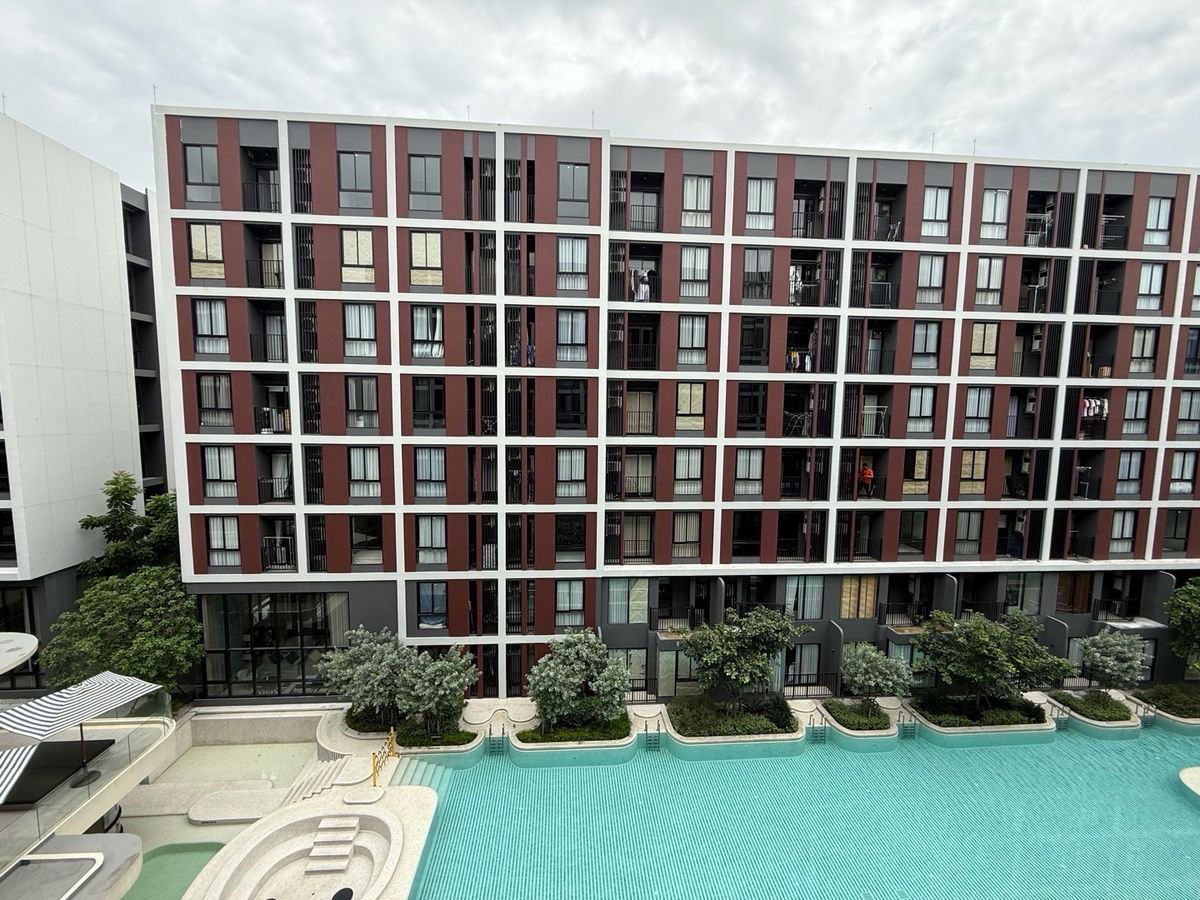 picture Condo For Rent | Pool View The Best Value In The Project “Nue Core Khu Khot Station” 24 Sq.m. Near BTS Khu Khot - 6/6