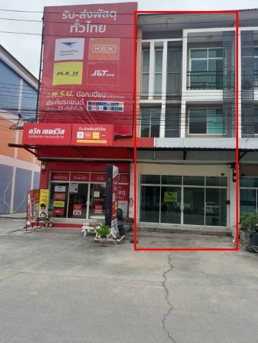 รูป ให้เช่าอาคารพาณิชย์ 3 ชั้น ลำลูกกาคลอง 3 พร้อมเข้าอยู่ ทำเลดี เดินทางสะดวก ใกล้สถานีรถไฟฟ้า bts คูคต - รูปที่ 1/8