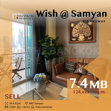 📍For Sale with Tenant! ✨ Wish @ Samyan near Sam Yan MRT Station and Chulalongkorn University