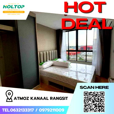 คอนโดให้เช่า : #Z1568 ให้เช่าคอนโด  Atmoz Kanaal Rangsit