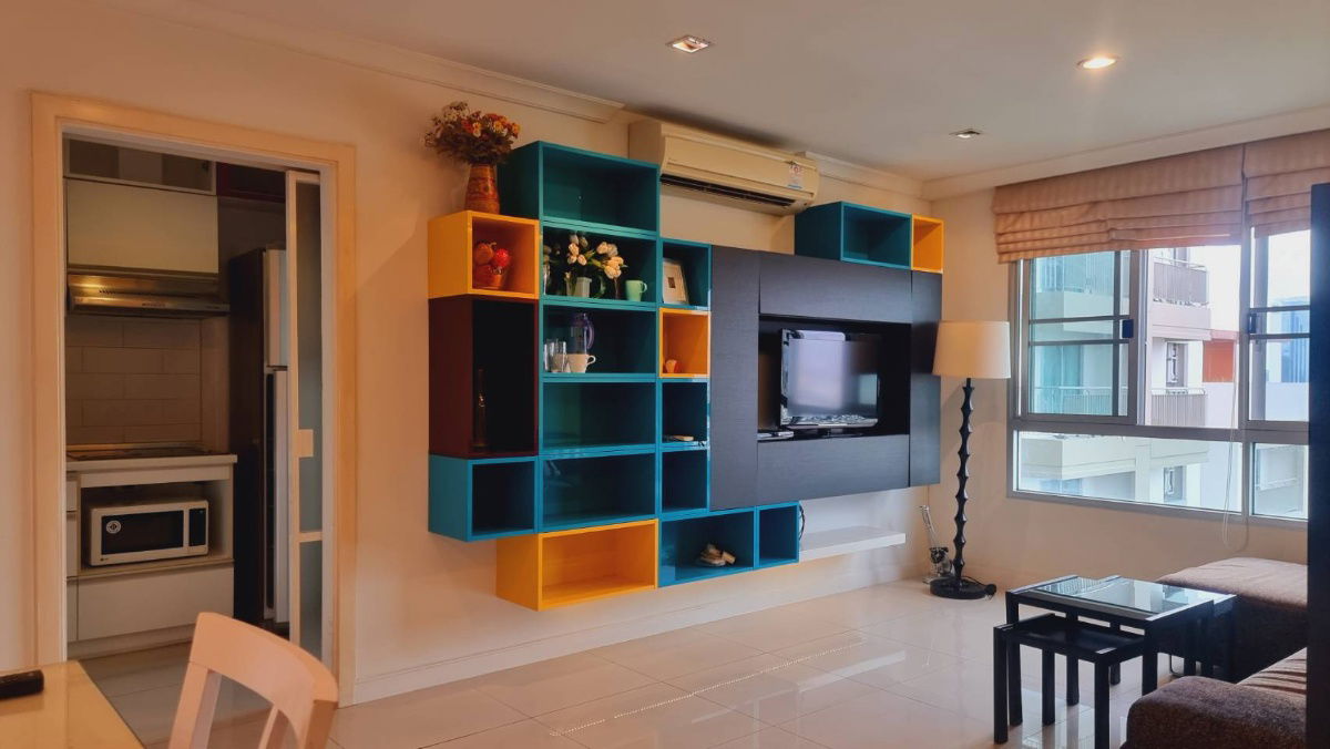 picture For rent: Lumpini Place Rama 9, 2 bedrooms,only 27,000 baht fully furnished (with washing machine) )Corner room,near MRT Rama 9, near Central Rama 9 - 8/9