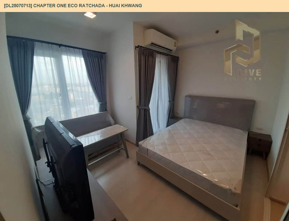 รูป DL25070713 ให้เช่าคอนโด แชปเตอร์ วัน อีโค รัชดา - ห้วยขวาง (Chapter One Eco Ratchada - Huai Khwang ) ใกล้ MRT ห้วยขวาง พร้อมเข้าอยู่ โทรด่วน 0638692663 LineID @534wlwof - รูปที่ 2/6