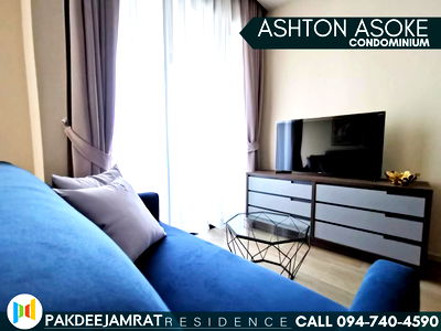 Condos for rent รพ.ตำรวจ : Rent Ashton Asoke 1 bedroom 1 bathroom size 35 sq.m. 23,500 baht / month