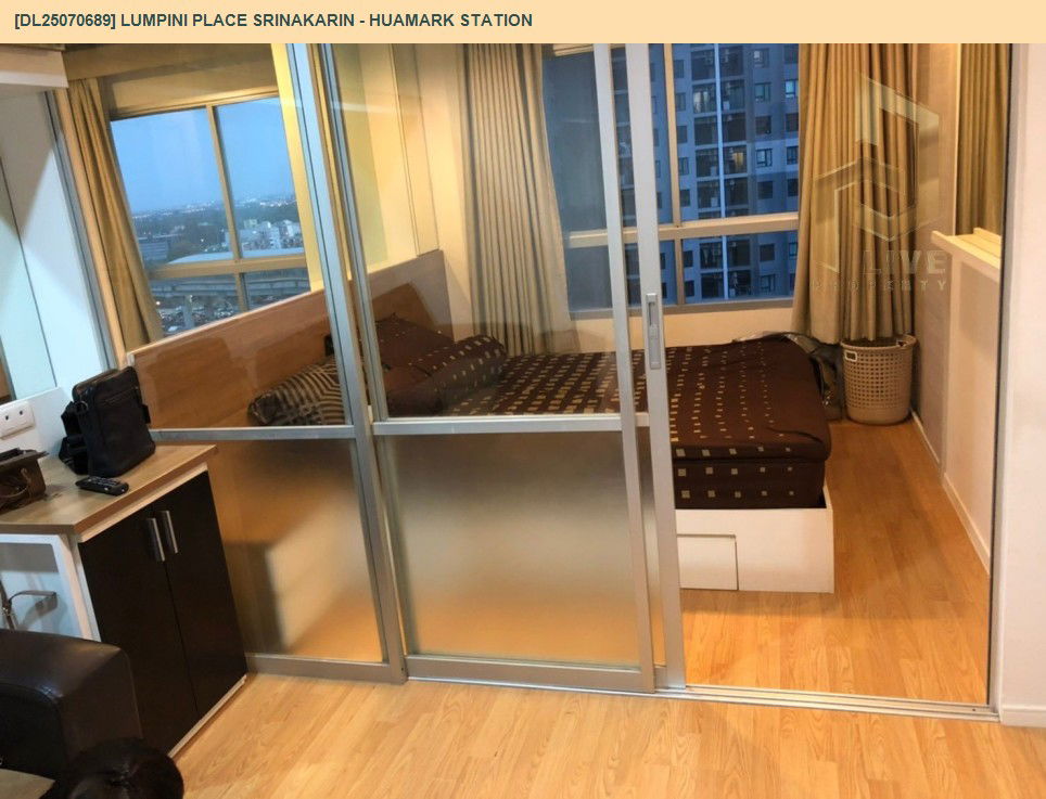 รูป DL25070689 ให้เช่าคอนโด ลุมพินี เพลส ศรีนครินทร์ - หัวหมาก สเตชัน (Lumpini Place Srinakarin - Huamark Station) ใกล้ AIRPORT RAIL LINK หัวหมาก พร้อมเข้าอยู่ โทรด่วน 0638692663 LineID @534wlwof - รูปที่ 5/9