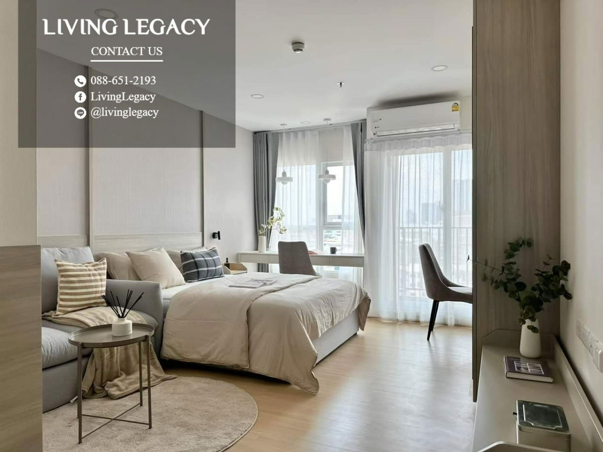 picture SMO3EY Condo For Rent Supalai Veranda Ramkhamhaeng 28 Sq.M. Floor 7 Building A line id : @livinglegacy - 3/9