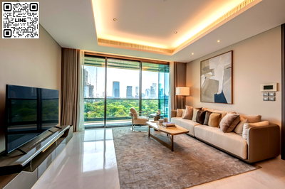 Condos for rent : ✨Line ID @556ryccg 🚞Luxury condo-Lumphini park view 87 sqm 1 Bedroom Floor14 Sindhorn Tonson, Sarasin road Fully furnished