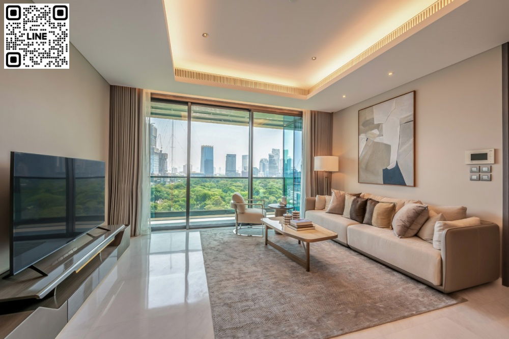 picture ✨Line ID @556ryccg 🚞Luxury condo-Lumphini park view 87 sqm 1 Bedroom Floor14 Sindhorn Tonson, Sarasin road Fully furnished - 1/15