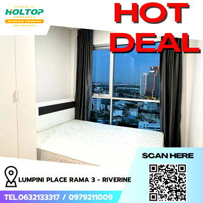 Condos for rent : #R5279  Condo for rent Lumpini Place Rama 3 - Riverine