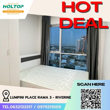 #R5279  Condo for rent Lumpini Place Rama 3 - Riverine