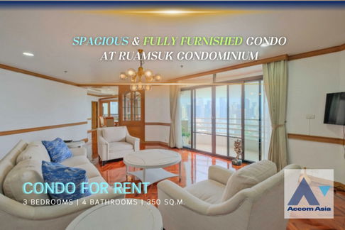 🔼🔽 AccomA 📩  Large condominium with panoramic views in Sukhumvit (AA14402)