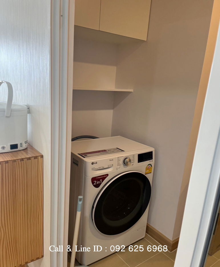 picture For rent 🏠 Supalai Veranda Ramkhamhaeng Condo 🏠 2 bedrooms, 2 bathrooms 🚆 1 double bed, ready to move in, near Ramkhamhaeng University - 6/7