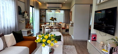 บ้านแฝด เซ็นทรัล พลาซ่า เวสต์เกต : ขายบ้านตกแต่งพร้อมอยู่ แปลงมุมหน้าบ้านไม่ชนใคร ใกล้รถไฟฟ้าสายสีม่วง