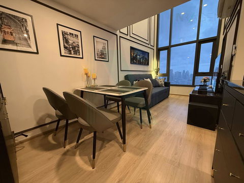 🎉 For Rent Condo LIFE RAMA 4-ASOKE Building 1, Floor 34,Duplex, Room size 43 sqm