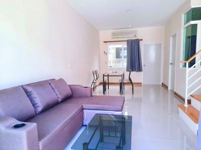 picture Big C Phanthai Norasing 1.2km. For rent luxury 2-storey townhouse with furniture appliances 21 sq.w. - 2/8