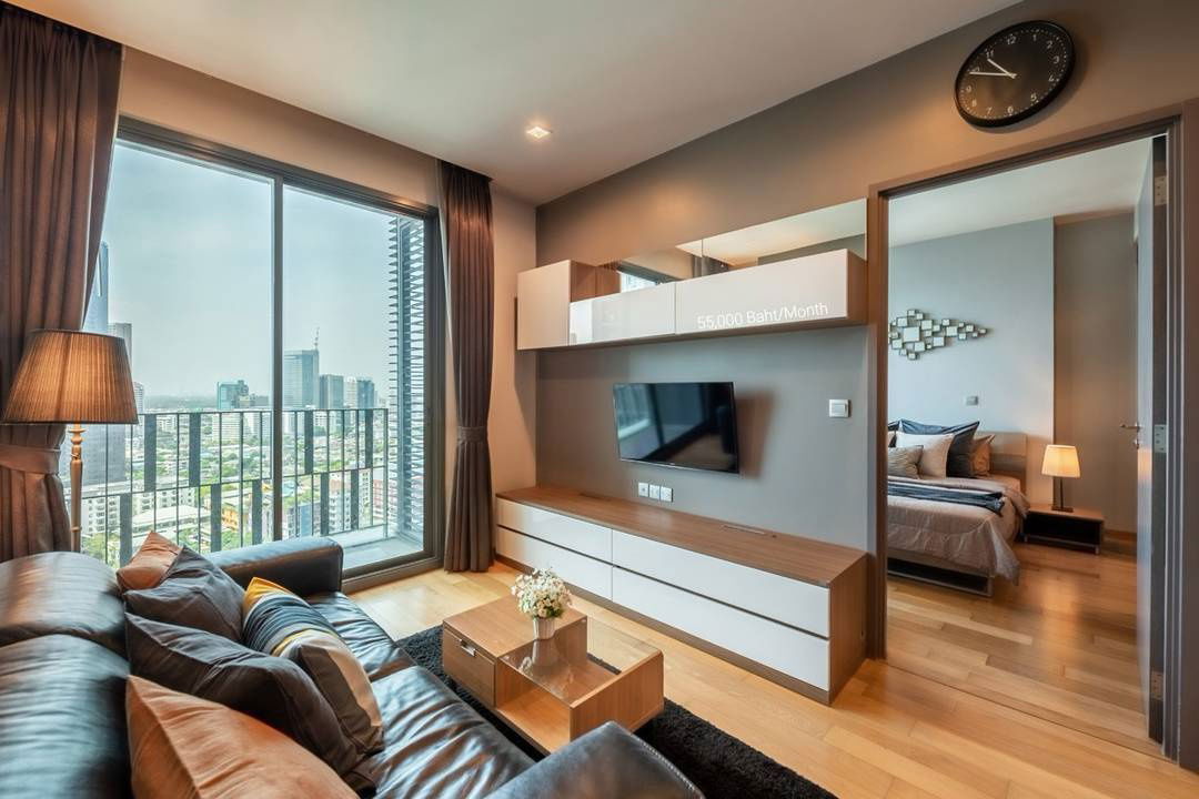 picture Condo for Rent Keyne by Sansiri, 1 Bedroom 54 Sqm Fully Furnished with bathtub Near BTS Thonglor, Ekkamai, Phrom Phong, Sukhumvit : YA25R-014 - 1/11