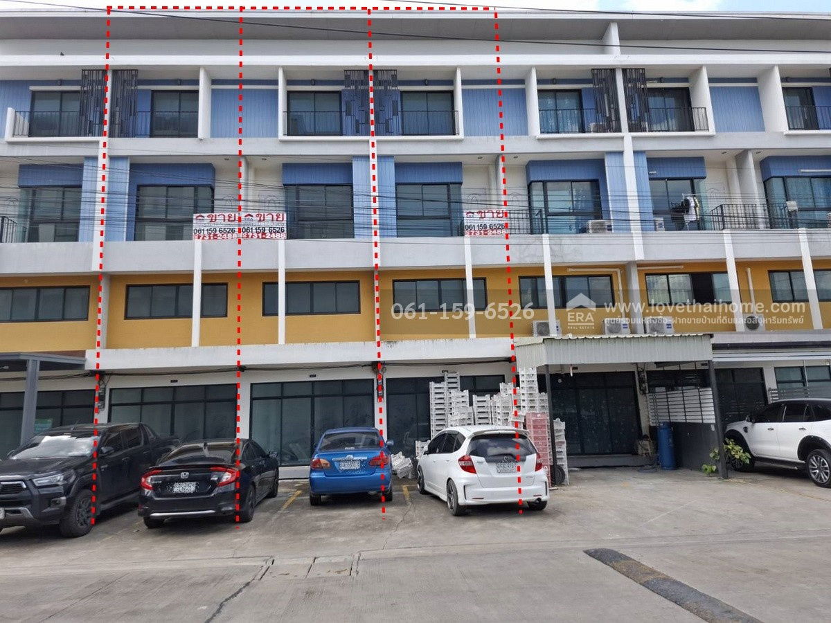 รูป ขายอาคารพาณิชย์ 4 ชั้น โครงการวินน์ธานี ถ.เทพกุญชร 2 ใกล้ตลาดไท (3 คูหา) คูหาละ 17.5 ตรว. ตึกใหม่ ไม่เคยเข้าอยู่ พร้อมที่จอดรถหน้าตึก - รูปที่ 2/14