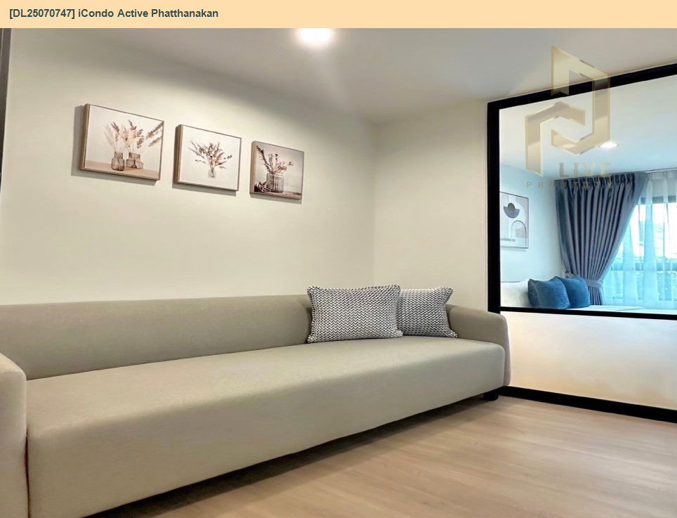picture MDL25070747 Condo for rent, iCondo Active Phatthanakan near Airport Rail Link Hua Mak, ready to move in, call urgently 0656133286 LineID @655ebbvc - 2/15