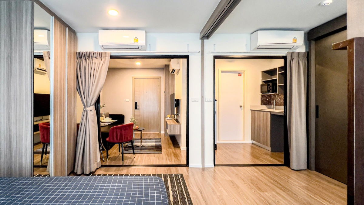 รูป  🟢For Rent🟢The Origin Ramintra 83 station เฟอร์ครบ ได้ 📱ADD LINE @nathong97 (ตอบ ⚡ 24 Hr) P613 - รูปที่ 1/24