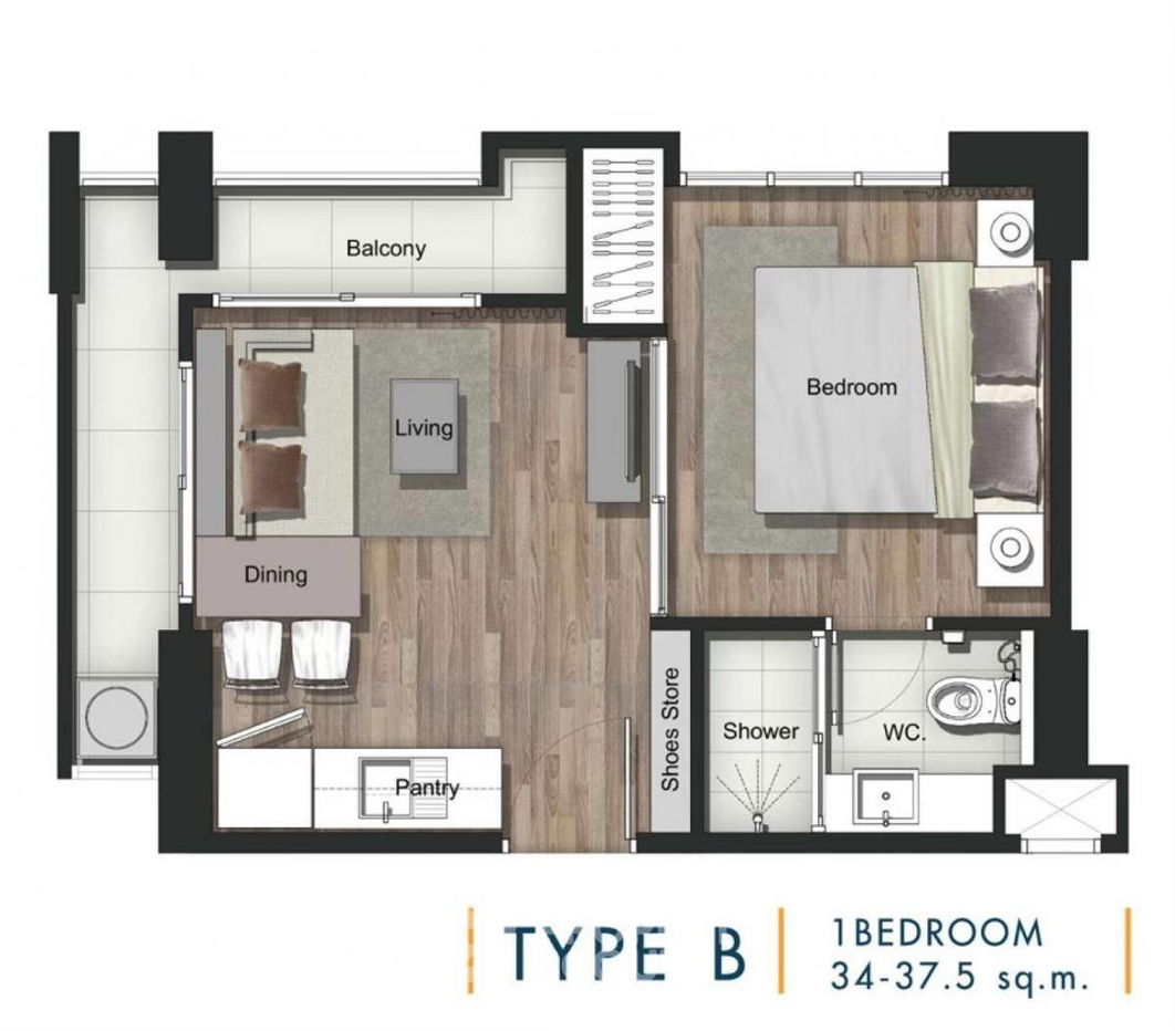 picture 1-BR Condo at The Key Chaengwattana in Bang Talat (ID 2071580) - 8/8