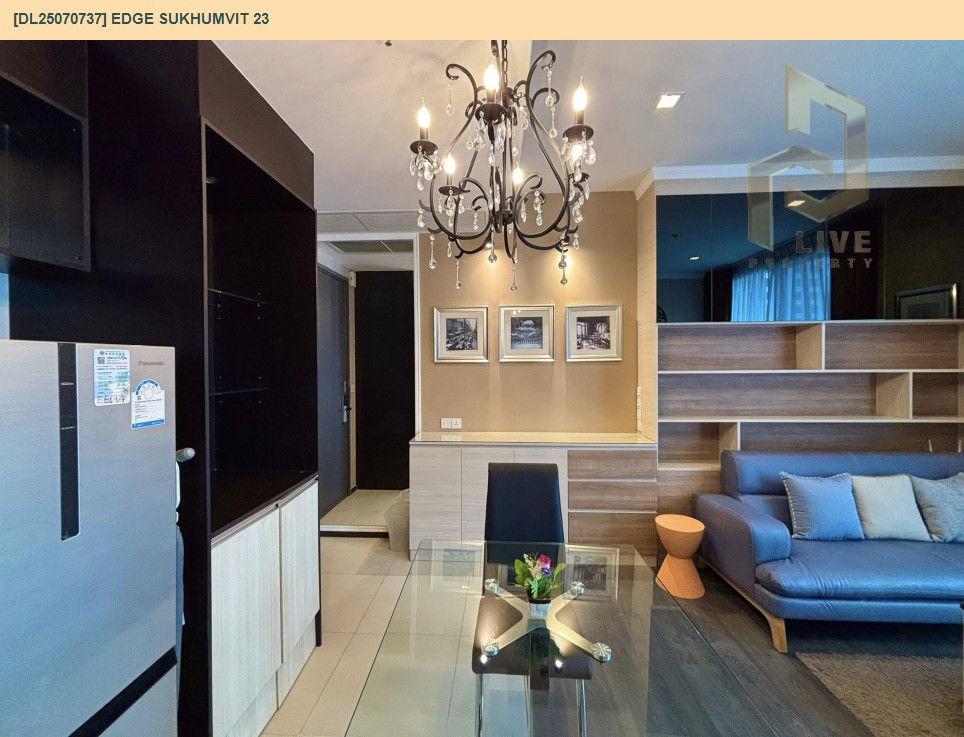รูป DL25070737 ให้เช่าคอนโด เอดจ์ สุขุมวิท 23 (Edge Sukhumvit 23) ใกล้ BTS อโศก พร้อมเข้าอยู่ โทรด่วน 0638692663 LineID @534wlwof - รูปที่ 9/25