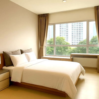 Condos for rent Bangkok : WS1631 ✨ For rent Life Ratchadapisek, corner room, near MRT Huai Khwang, only 400 m., only 27,000 baht/month
