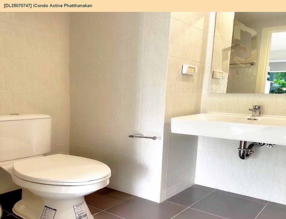 picture MDL25070747 Condo for rent, iCondo Active Phatthanakan near Airport Rail Link Hua Mak, ready to move in, call urgently 0656133286 LineID @655ebbvc - 10/15