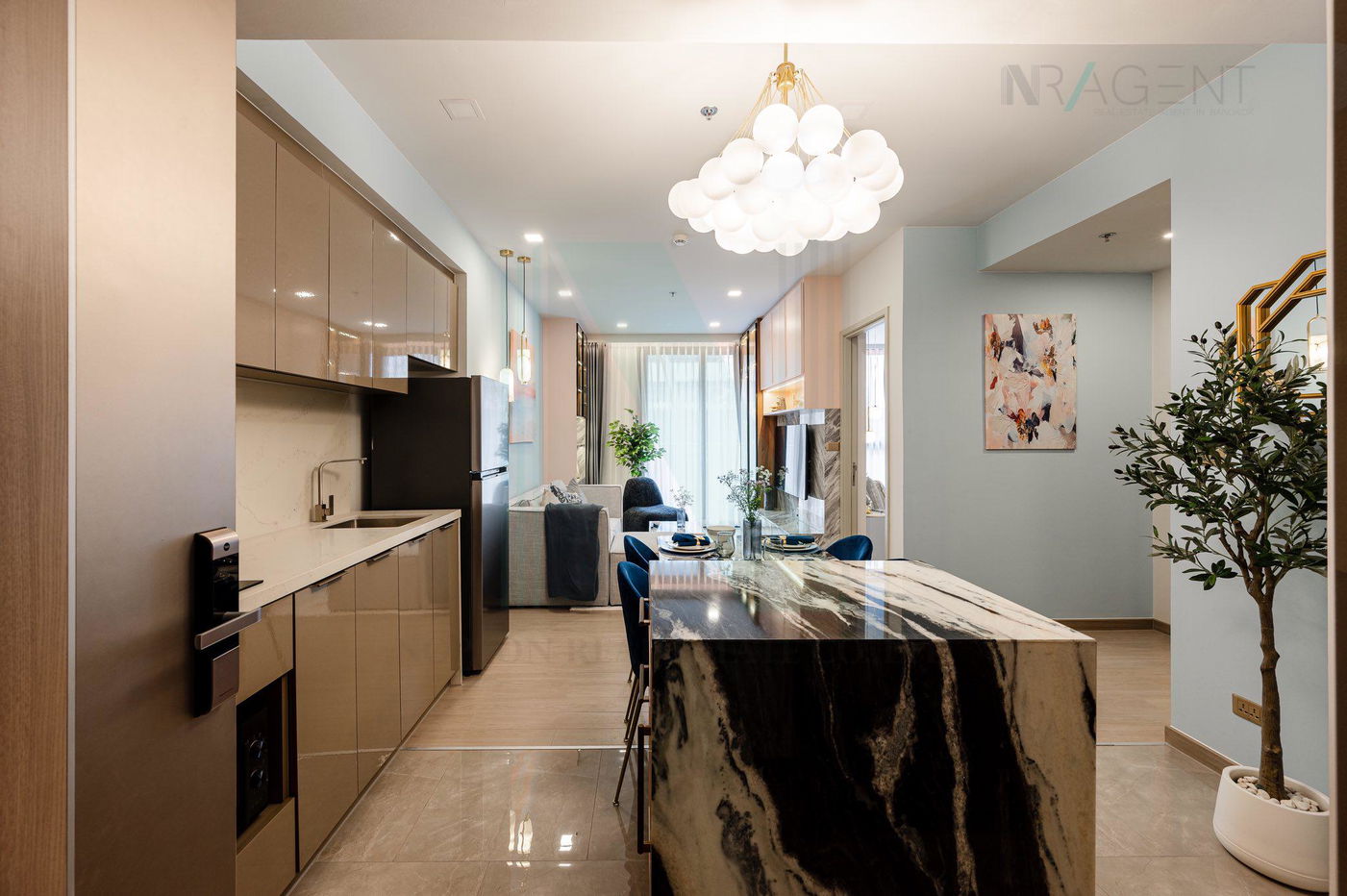 picture 🎉 For Rent Condo ONE9FIVE ASOKE - RAMA 9 Building 1, Floor 6,2 bed room, Room size 74 sqm - 8/8